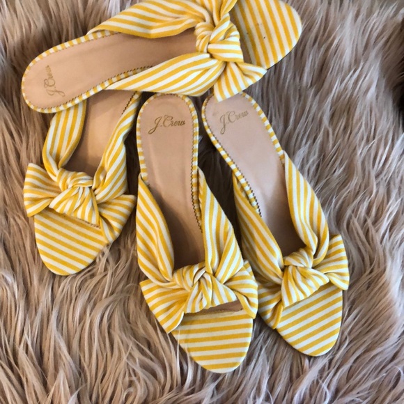 J. CREW Stripe Knotted Kitten Heel Sandals - Picture 3 of 10